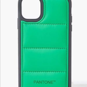 Green puffer iPhone 11 phone case